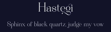 Hastegi by Sronstudio — Serif Font — thumbnail 2