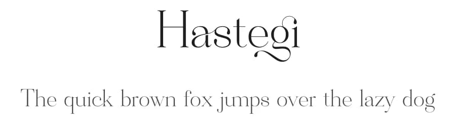 Hastegi by Sronstudio — Serif Font