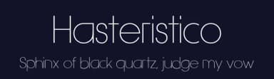 Hasteristico by Álvaro Thomáz — Sans Serif Font — thumbnail 2