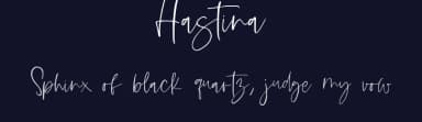 Hastina by Andang Prasetyo — Script Handwritten Font — thumbnail 2