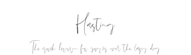 Hasting by Sronstudio — Script Handwritten Font — thumbnail 1