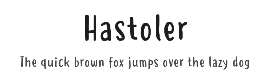 Hastoler by 7NTypes — Script Handwritten Font