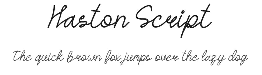 Haston Script by Edric Studio — Script Handwritten Font
