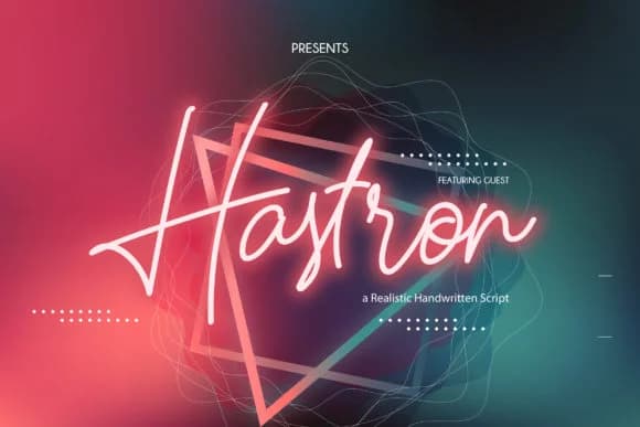Hastron Font by Vunira — Script Handwritten Font