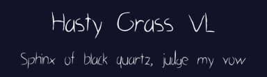Hasty Grass VL by Shing Hei Lam — Script Handwritten Font — thumbnail 2