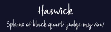 Haswick by Paily Studio — Script Handwritten Font — thumbnail 2