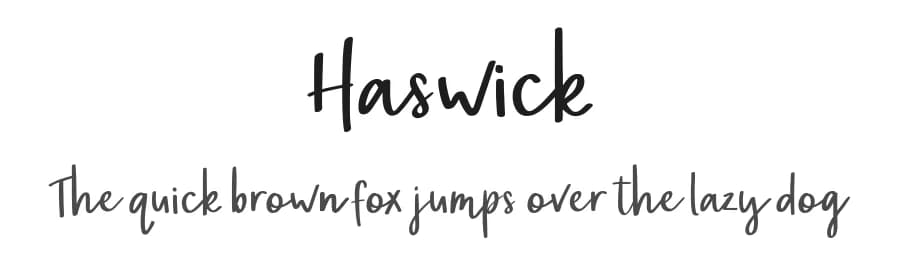 Haswick by Paily Studio — Script Handwritten Font — preview 1