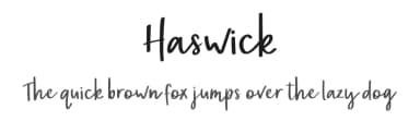 Haswick by Paily Studio — Script Handwritten Font — thumbnail 1