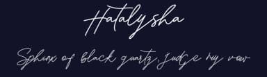 Hatalysha by One Design — Script Handwritten Font — thumbnail 2