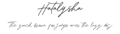 Hatalysha by One Design — Script Handwritten Font — thumbnail 1