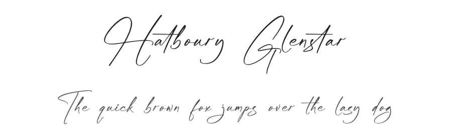 Hatboury Glenstar by Letterena Studios — Script Handwritten Font