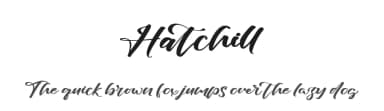 Hatchill by Kong Font — Script Handwritten Font — thumbnail 1