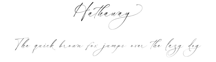 Hathaway by Lunas Type — Script Handwritten Font