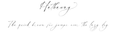 Hathaway by Lunas Type — Script Handwritten Font — thumbnail 1