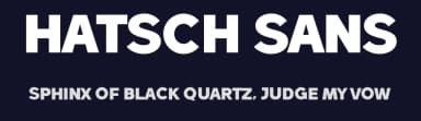 Hatsch Sans by Måns Grebäck — Sans Serif Font — thumbnail 2