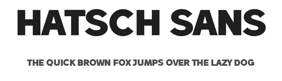 Hatsch Sans by Måns Grebäck — Sans Serif Font
