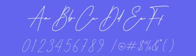 Hatshows Signature by MJB Letters — Script Handwritten Font — thumbnail 3