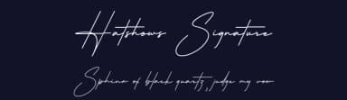 Hatshows Signature by MJB Letters — Script Handwritten Font — thumbnail 2