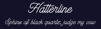 Hatterline by Font Bundles — Script Handwritten Font — thumbnail 2