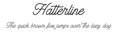 Hatterline by Font Bundles — Script Handwritten Font — thumbnail 1