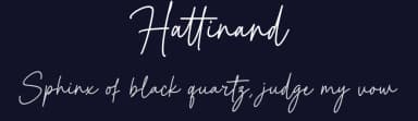 Hattinand by Sronstudio — Script Handwritten Font — thumbnail 2