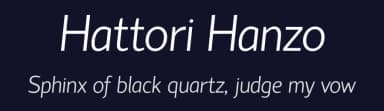 Hattori Hanzo by Jovanny Lemonad — Sans Serif Font — thumbnail 2