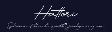 Hattori by Sarif Letter — Script Handwritten Font — thumbnail 2