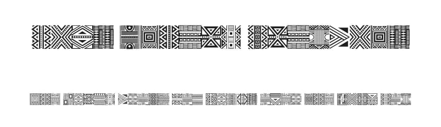 Haus Ethnik Dingbats by Baynham Goredema — Dingbats Font