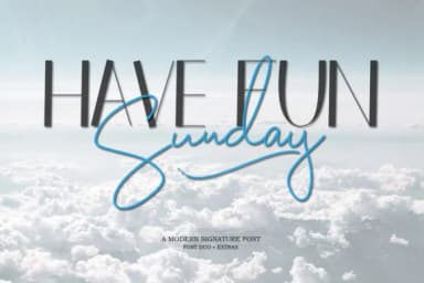 Have Fun Sunday Duo Font by Natural Ink — Script Handwritten Font — thumbnail 1