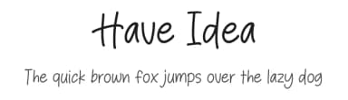 Have Idea by Khurasan — Script Handwritten Font — thumbnail 1
