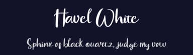 Havel White by nomlimofont — Script Handwritten Font — thumbnail 2