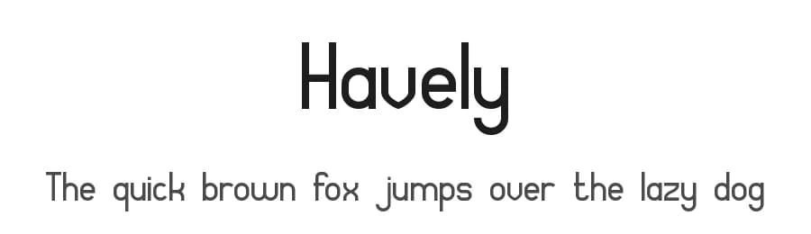 Havely by Slide Shoot Type — Sans Serif Font