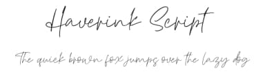 Haverink Script by Vz Type — Script Handwritten Font — thumbnail 1