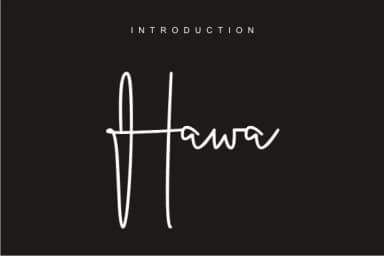 Hawa Font by harisprawoto — Script Handwritten Font — thumbnail 1