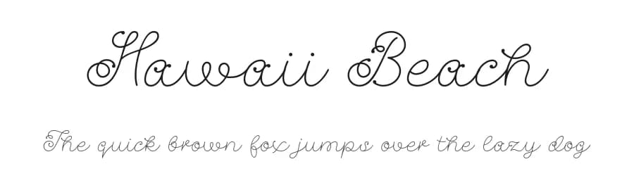 Hawaii Beach by RB Fonts — Script Handwritten Font