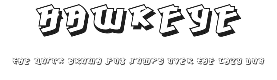 Hawkeye by Typodermic Fonts — Script Handwritten Font