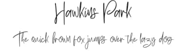 Hawkins Park by LetterStock Std — Script Handwritten Font — thumbnail 1