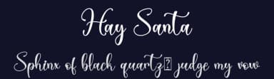 Hay Santa by Alif Ryan Zulfikar — Script Handwritten Font — thumbnail 2