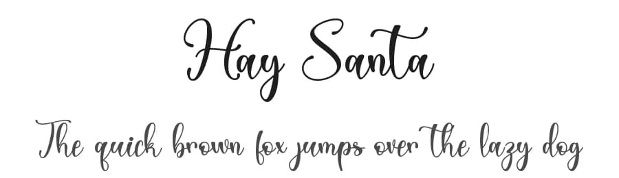 Hay Santa by Alif Ryan Zulfikar — Script Handwritten Font