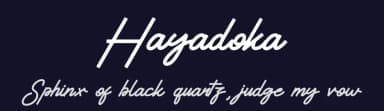Hayadoka by Jadatype — Script Handwritten Font — thumbnail 2