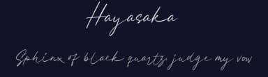 Hayasaka by Saiful Bahri — Script Handwritten Font — thumbnail 2