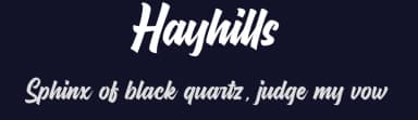 Hayhills by Suby Studio — Script Handwritten Font — thumbnail 2