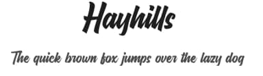 Hayhills by Suby Studio — Script Handwritten Font — thumbnail 1