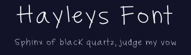 Hayleys Font by hayley young — Script Handwritten Font — thumbnail 2