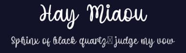 Hay Miaou by Letter Art Studio — Script Handwritten Font — thumbnail 2