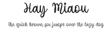 Hay Miaou by Letter Art Studio — Script Handwritten Font — thumbnail 1