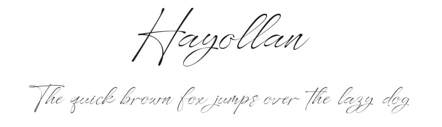Hayollan by Alit Design — Script Handwritten Font