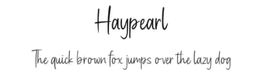Haypearl by Allouse Studio — Script Handwritten Font — thumbnail 1