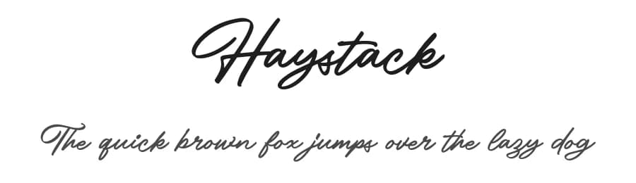 Haystack by Letterhend Studio — Script Handwritten Font
