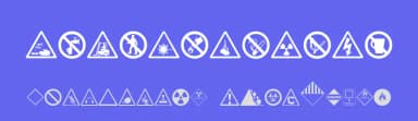 Hazard — Dingbats Font — thumbnail 3
